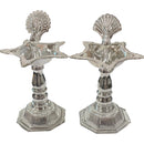 925 Sterling Silver Hallmarked 120ml Capacity Peacock Deepak (Diya) Pair