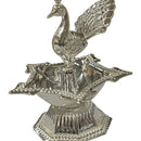 925 Sterling Silver Short Peacock Diya