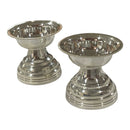 925 Sterling Silver 5ml Capacity Small Round Diya (Kundulu / Vilakku) Pair