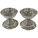 925 Sterling Silver 40ml Capacity Round  Diya (Kundulu / Vilakku) Pair