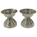 925 Sterling Silver 5ml Capacity Small Round Diya (Kundulu / Vilakku) Pair