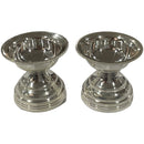 925 Sterling Silver 5ml Capacity Small Round Diya (Kundulu / Vilakku) Pair