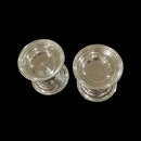 925 Sterling Silver 15ml Capacity Round  Diya (Kundulu / Vilakku) Pair