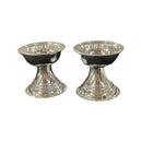 925 Sterling Silver 15ml Capacity Round  Diya (Kundulu / Vilakku) Pair