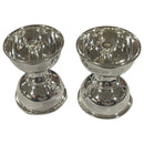 925 Sterling Silver Hallmarked 40ml Capacity Akhand Deepak (Diya) Pair