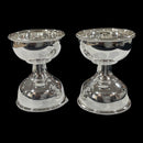 925 Sterling Silver Hallmarked 20ml Capacity Akhand Deepak (Diya) Pair