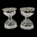 925 Sterling Silver Hallmarked 30ml Capacity Akhand Deepak (Diya) Pair