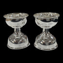 925 Sterling Silver Hallmarked 40ml Capacity Akhand Deepak (Diya) Pair