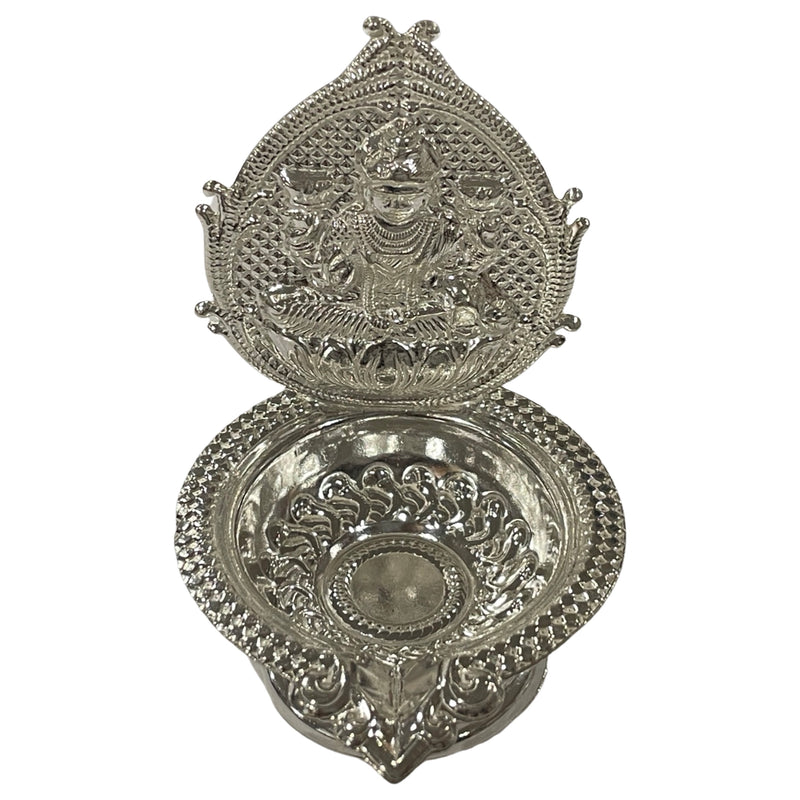 925 Sterling Silver Hallmarked Handcrafted Lakshmi / Kamakshi Deepak (Diya)