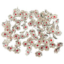 750 Silver Religious Small Flower (Set of 108 Flowers) Set - Style