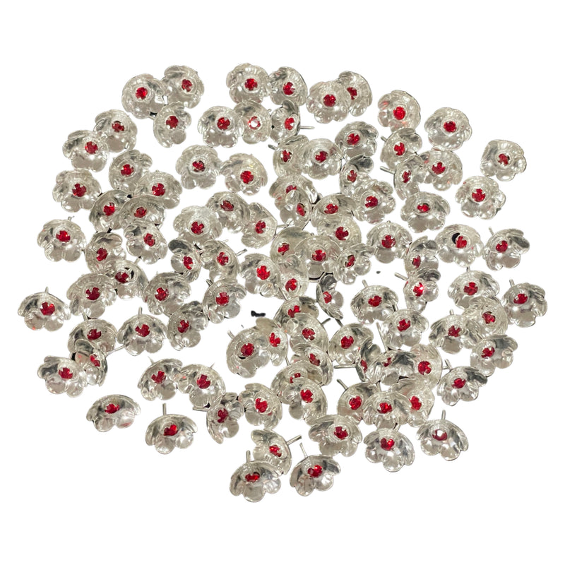 750 Silver Religious Small Flower (Set of 108 Flowers) Set - Style