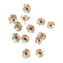 750 Silver Religious Small Flower (Set of 108 Flowers) Set - Style