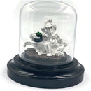 999 Pure Silver Ganesh with Shiva Lingam idol - 2.0-inch Tall Statue / Murti (Figurine