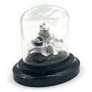 999 Pure Silver Ganesh with Shiva Lingam idol - 2.0-inch Tall Statue / Murti (Figurine