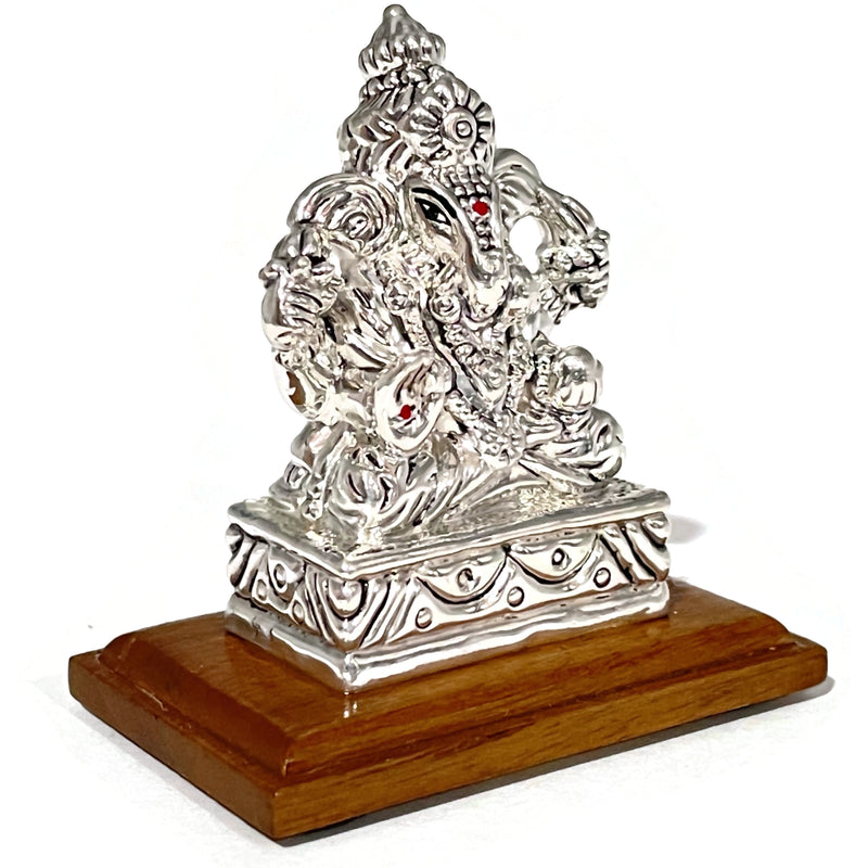 999 Pure Silver Degadu Ganesh / Ganpathi idol / Statue / Murti (Figurine
