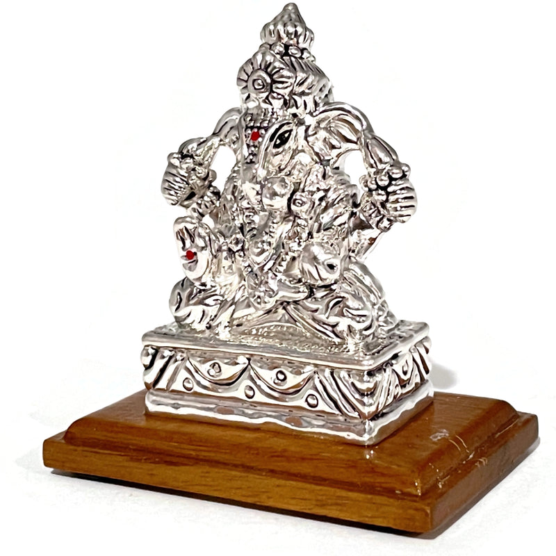 999 Pure Silver Degadu Ganesh / Ganpathi idol / Statue / Murti (Figurine