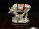 999 Pure Silver Kamdhenu (Devine Cow) Statue – 1.75-inch Tall Statue/Murti (Figurine