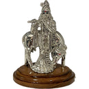 999 Pure Silver Krishna with Cow Idol / Statue / Murti (Figurine