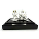 999 Pure Silver Ganesh & Lakshmi / Laxmi Idol / Statue / Murti (Figurine
