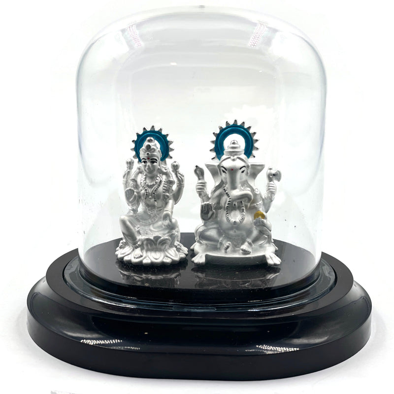 999 Pure Silver Lakshmi / Laxmi Ganesha idol / Statue / Murti (Figurine