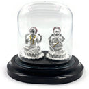 999 Pure Silver Ganesh & Lakshmi / Laxmi  Idol / Statue / Murti (Figurine