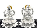 999 Pure Silver Ganesh & Lakshmi/Laxmi idol/Statue / Murti (Figurine
