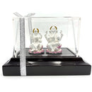 999 Pure Silver Ganesh & Lakshmi / Laxmi idol / Statue / Murti (Figurine