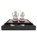 999 Pure Silver Ganesh & Lakshmi / Laxmi idol / Statue / Murti (Figurine