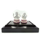 999 Pure Silver Ganesh & Lakshmi / Laxmi idol / Statue / Murti (Figurine