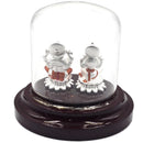 999 Pure Silver Ganesh & Lakshmi / Laxmi Idol / Statue / Murti (Figurine