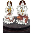 999 Pure Silver Ganesh & Lakshmi / Laxmi Idol / Statue / Murti (Figurine