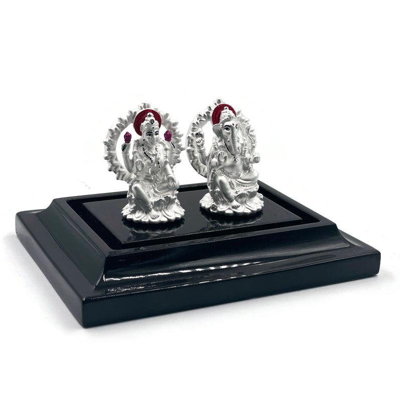 999 Pure Silver Ganesha Lakshmi / Laxmi idol / Statue / Murti (Figurine