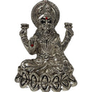 999 Pure Silver 2.5-inch Ganesh & Lakshmi / Laxmi Idol / Statue / Murti (Figurine