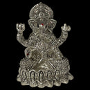 999 Pure Silver 2.5-inch Ganesh & Lakshmi / Laxmi Idol / Statue / Murti (Figurine