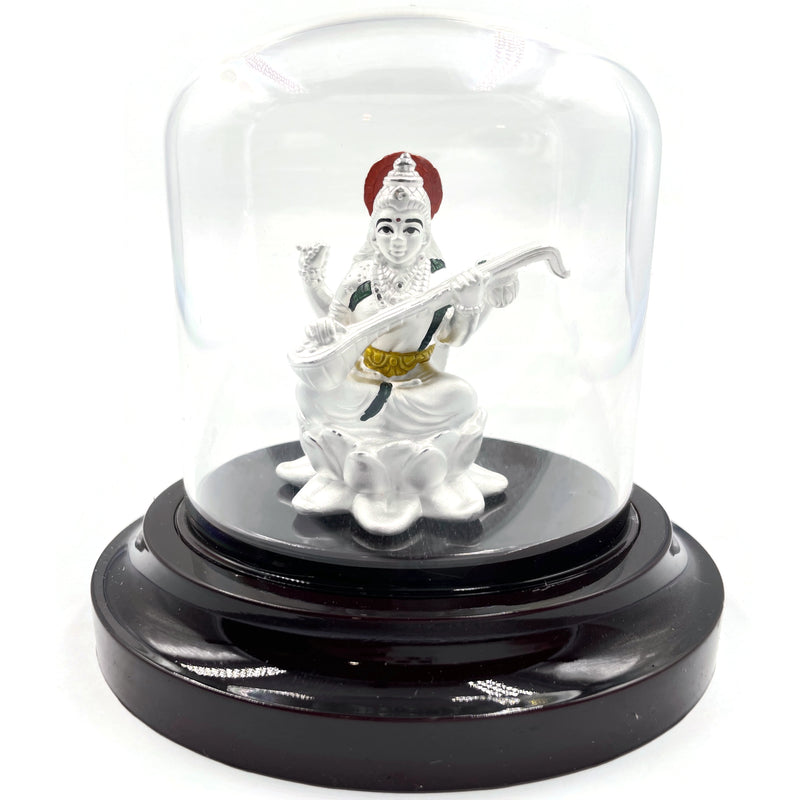 999 Pure Silver SARASWATHI Mata idol / Statue / Murti (Figurine