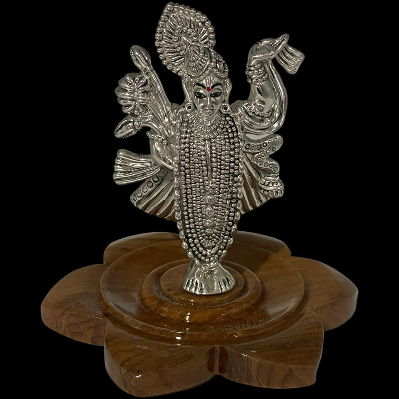 999 Pure Silver Srinath JI Idol  / Statue / MURTHI (Figurine