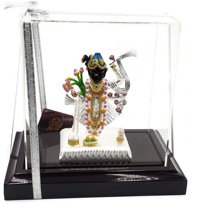 999 Pure Silver Srinath Ji Idol / Statue / Murti (Figurine
