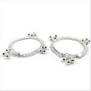 700 Silver Kids Traditional Meena Mango Anklet - Style