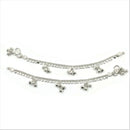 700 Silver Kids Traditional Round Anklet - Style