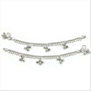 700 Silver Kids Traditional Mango Anklet - Style
