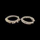 700 Silver Kids Traditional Bell Round Anklet - Style