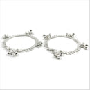 700 Silver Kids Traditional Mango Anklet - Style