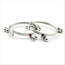750 Silver Kids Round Anklet - Style