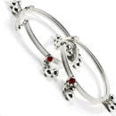 750 Silver Kids Round Anklet - Style