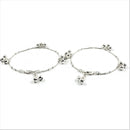 925 Sterling Silver Kids 1.0 mm Snake Chain Anklet - Style