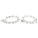 925 Sterling Silver Kids 3mm Mat Chain Designer Bell Anklet - Style