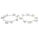 925 Sterling Silver Kids 2.0mm Rope Chain Designer Bell Anklet - Style