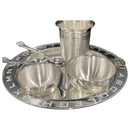 999 Pure Silver 8.0 Inch Hallmarked Heavy Alphabet Western Plate Kids Dinner Set- Set