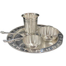 999 Pure Silver 8.0 Inch Hallmarked Heavy Alphabet Western Plate Kids Dinner Set- Set