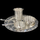 999 Pure Silver 8.0 Inch Hallmarked Heavy Alphabet Western Plate Kids Dinner Set- Set